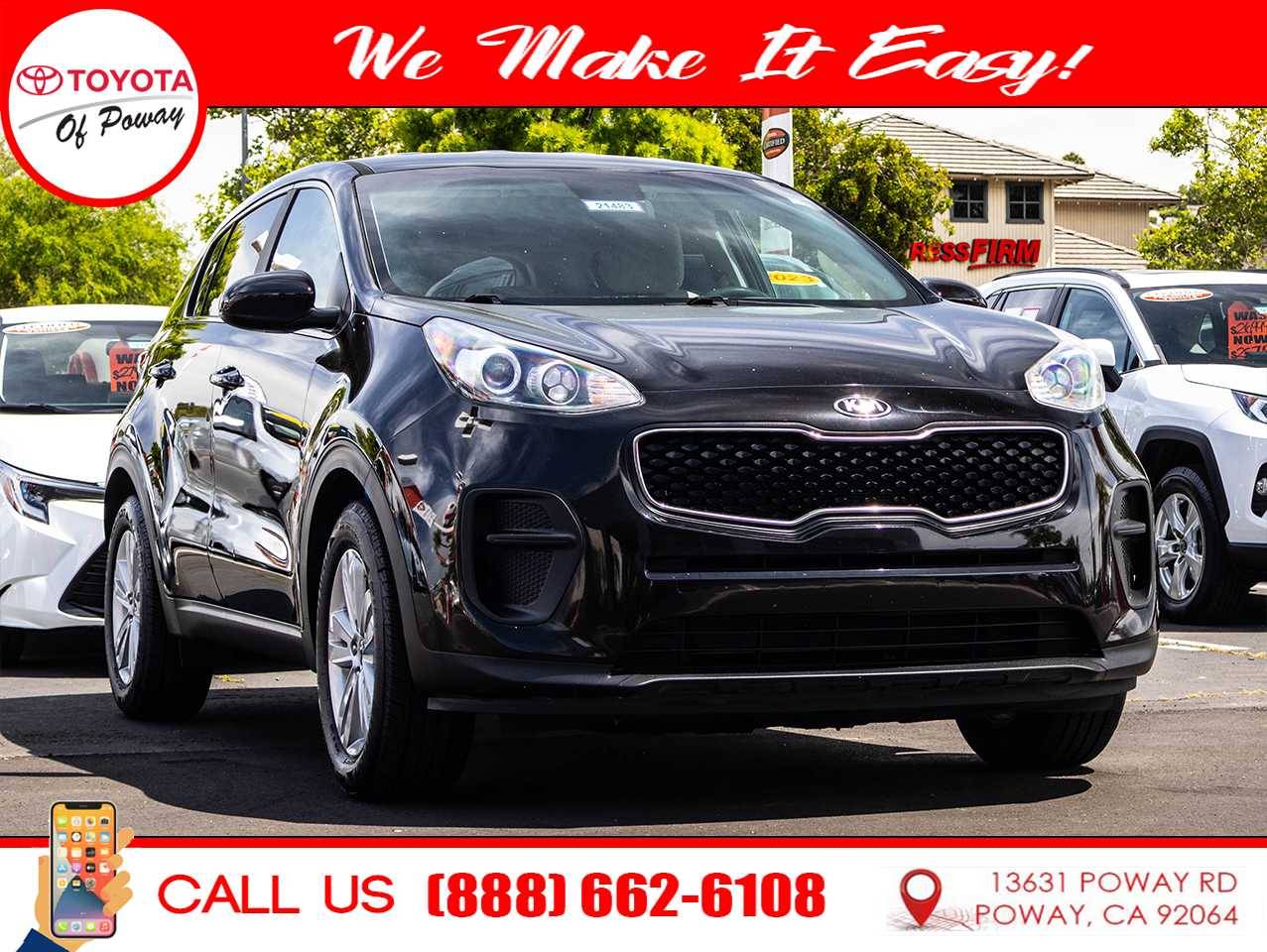 2017 Kia Sportage LX — SUV — 75,490 mi — Poway, CA