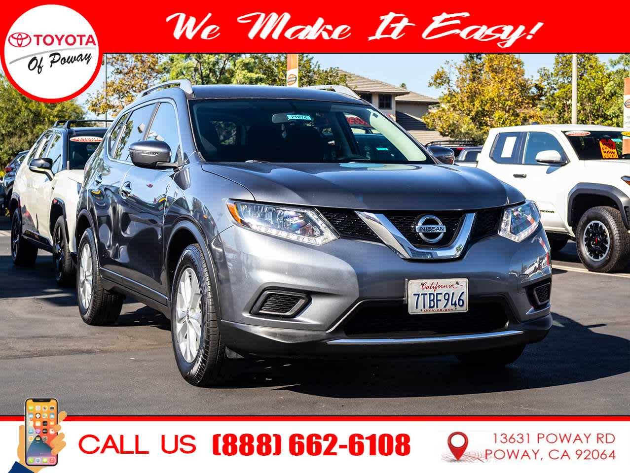 2016 Nissan Rogue SV — SUV — 97,318 mi — Poway, CA