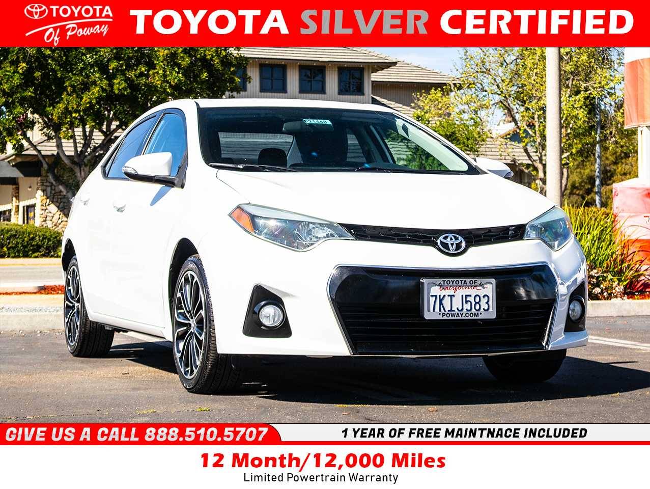 2015 Toyota Corolla S Premium — Sedan — 115,353 mi — Poway, CA