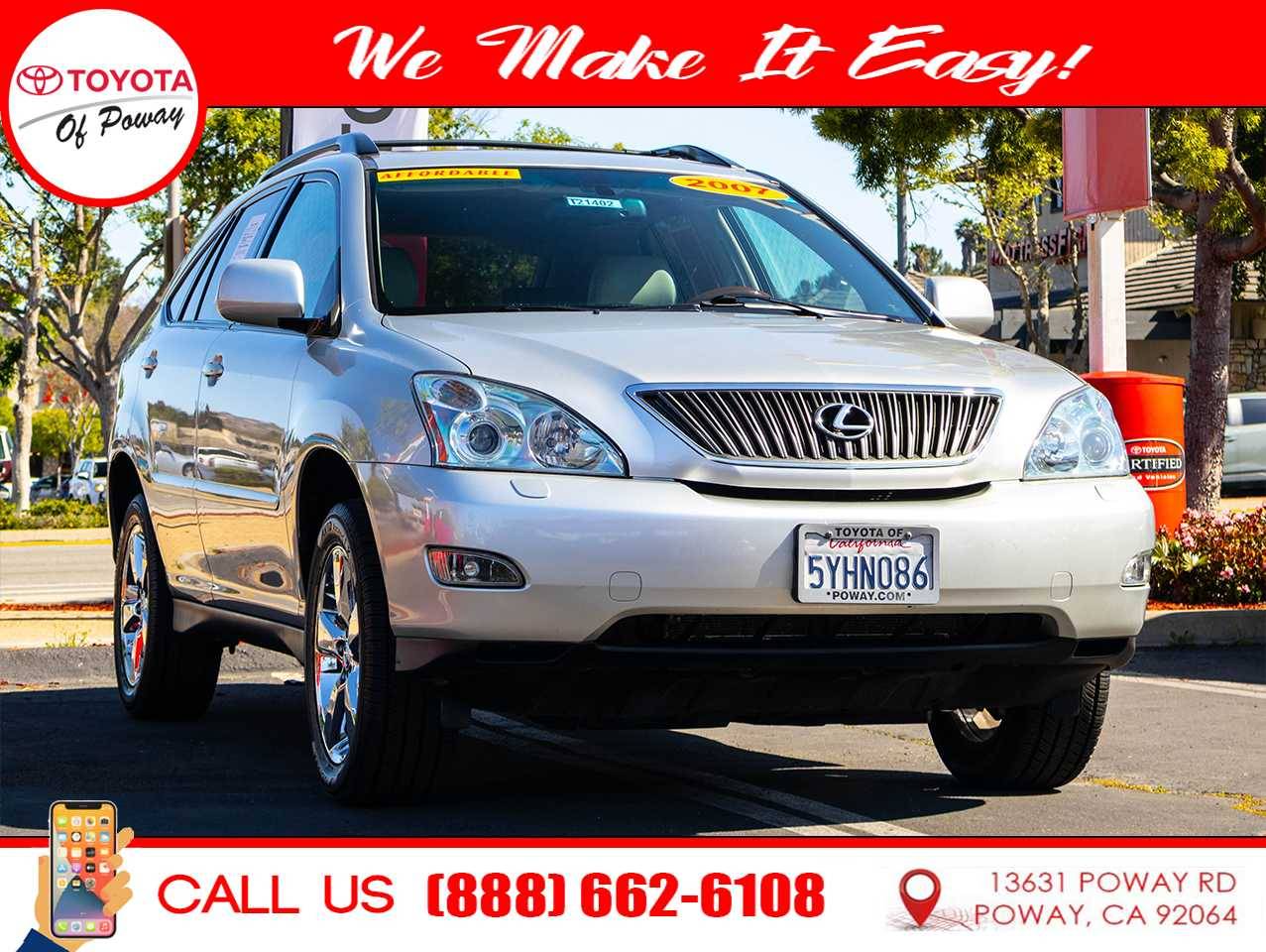 2007 Lexus RX RX 350 — SUV — 134,142 mi — Poway, CA