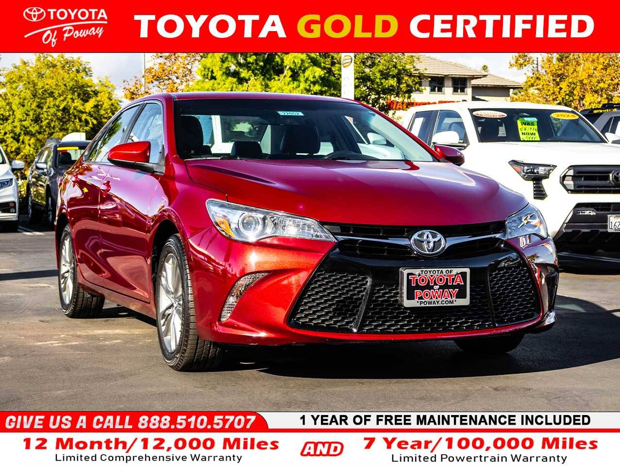 2016 Toyota Camry SE — Sedan — 29,287 mi — Poway, CA