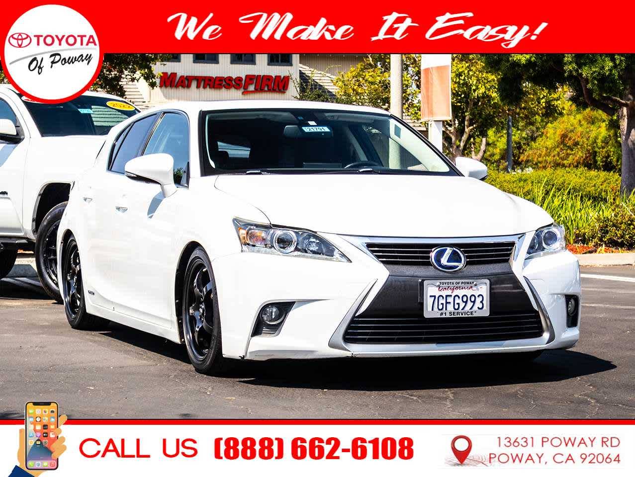 2014 Lexus CT CT 200h — Hatchback — 93,341 mi — Poway, CA