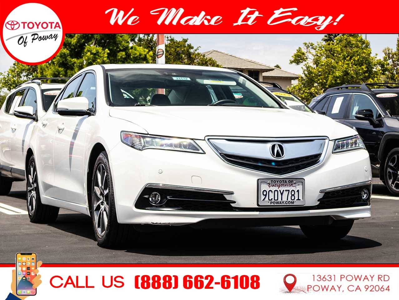 2015 Acura TLX Advance Package — Sedan — 72,624 mi — Poway, CA