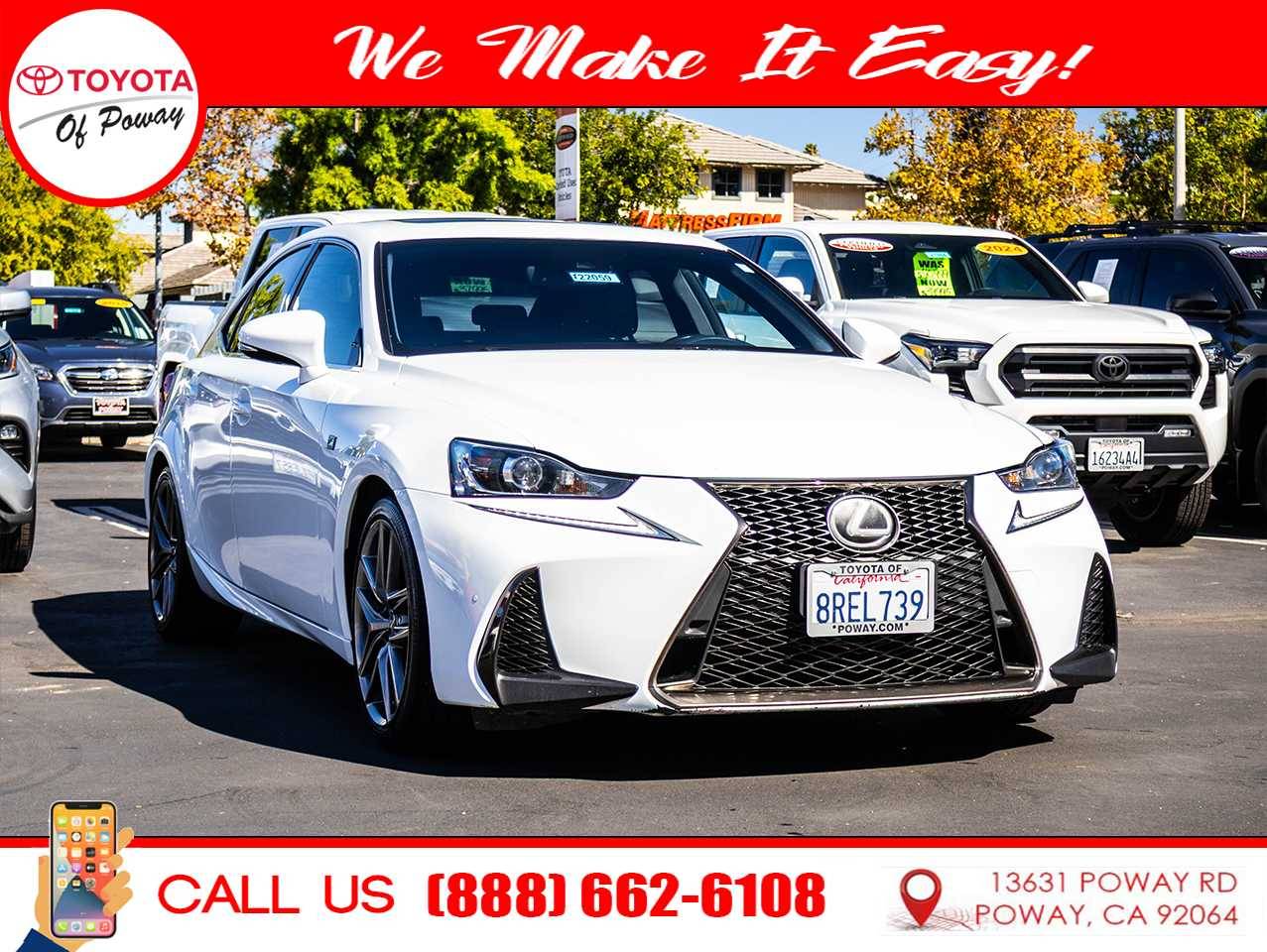 2020 Lexus IS IS 350 F Sport — Sedan — 88,860 mi — Poway, CA