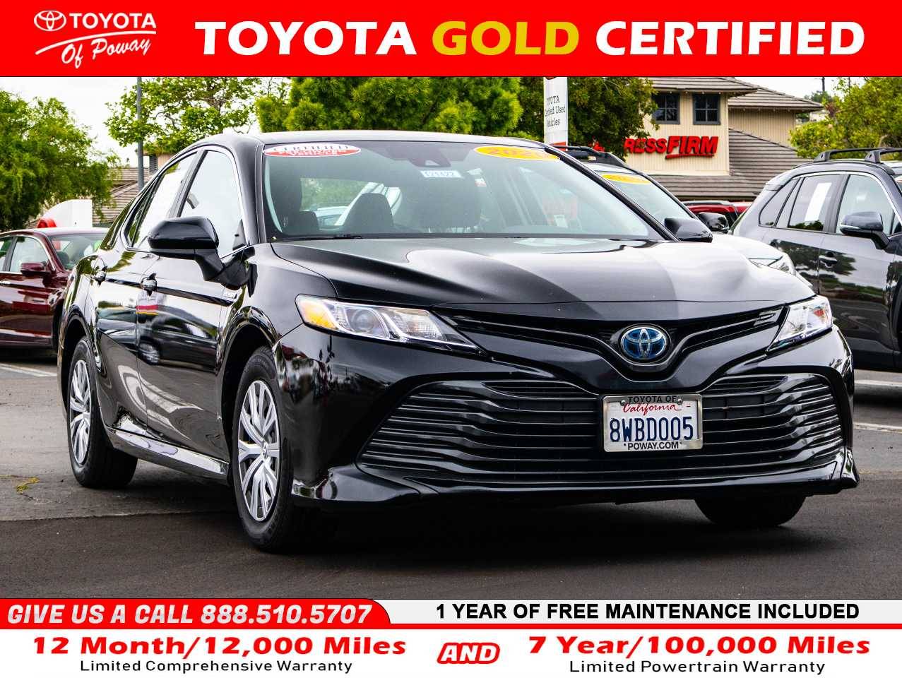 2020 Toyota Camry Hybrid LE — Sedan — 81,920 mi — Poway, CA