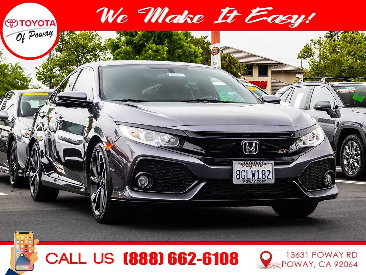 2018 Honda Civic Si — Sedan — 65,137 mi — Poway, CA