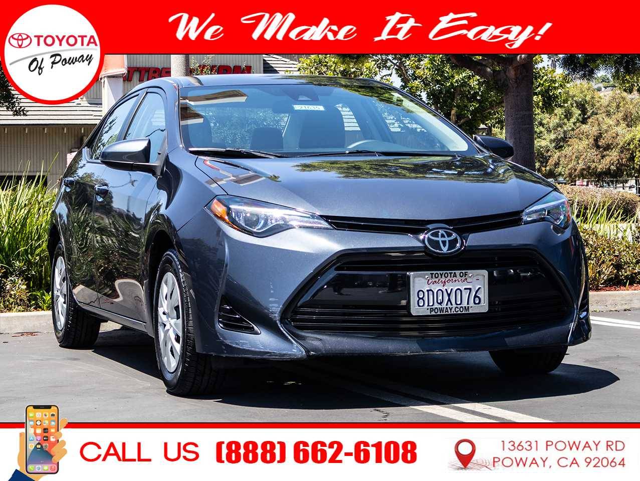 2018 Toyota Corolla L — Sedan — 26,650 mi — Poway, CA
