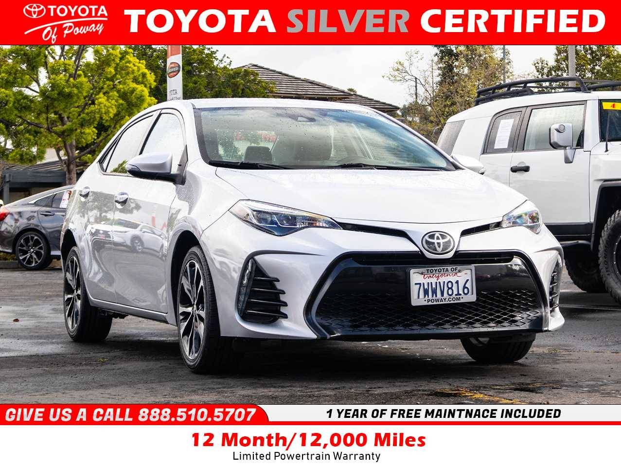 2017 Toyota Corolla SE — Sedan — 89,629 mi — Poway, CA