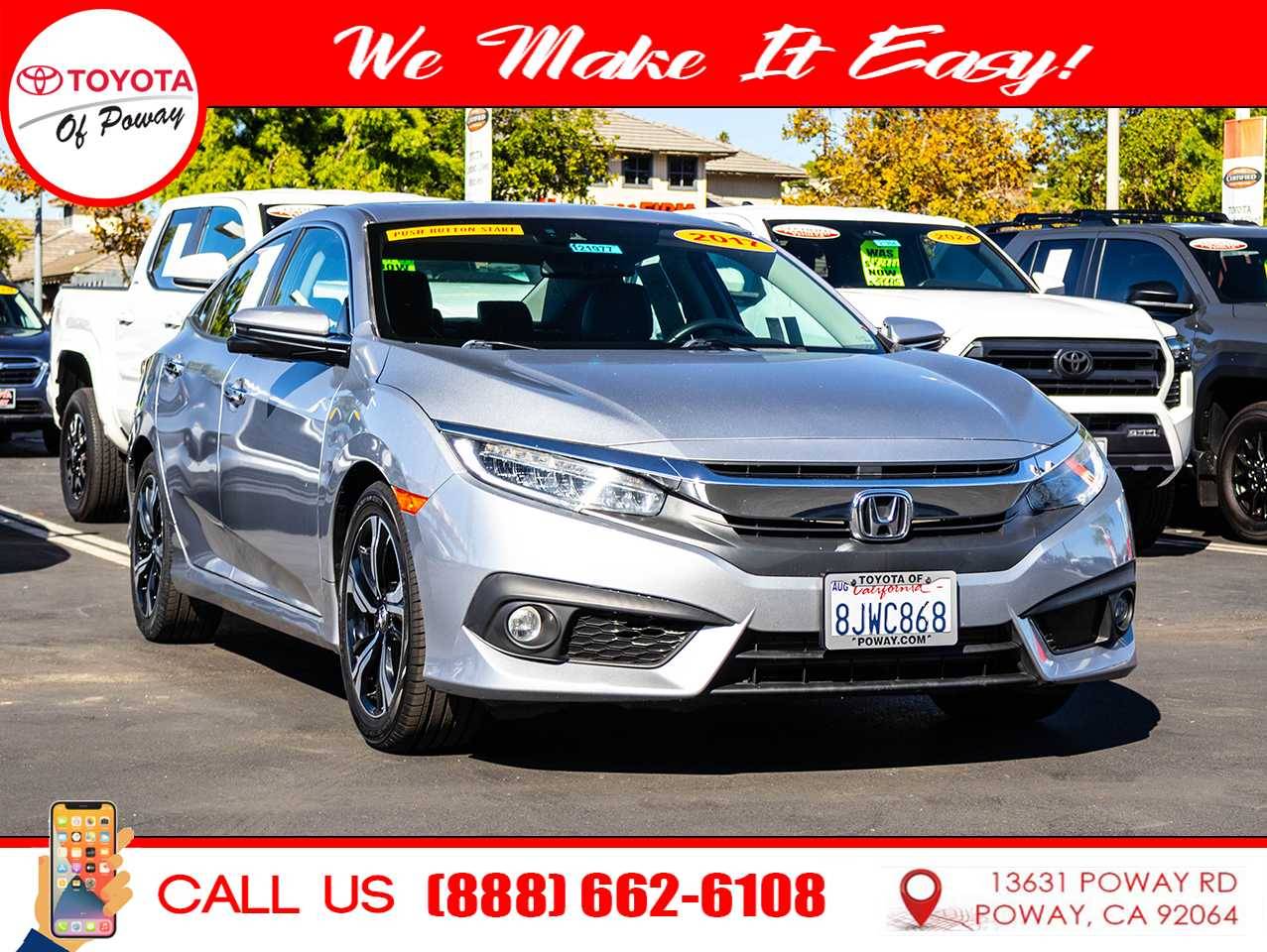 2017 Honda Civic Touring — Sedan — 100,477 mi — Poway, CA