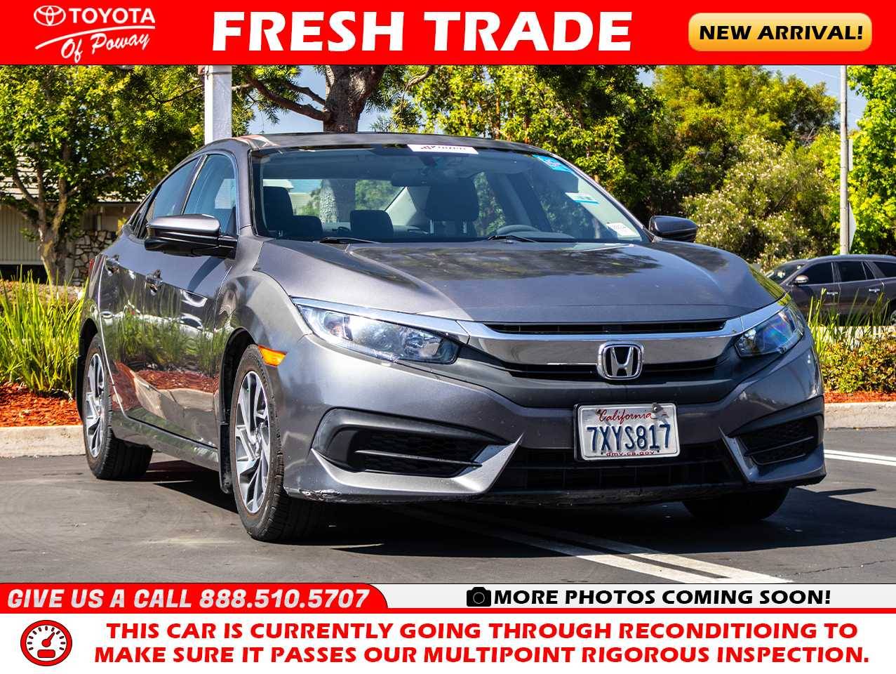 2017 Honda Civic EX — Sedan — 128,804 mi — Poway, CA