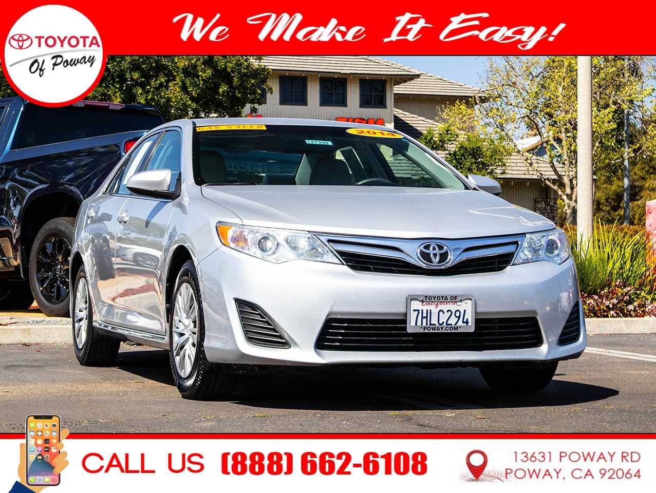 2014 Toyota Camry LE — Sedan — 84,441 mi — Poway, CA