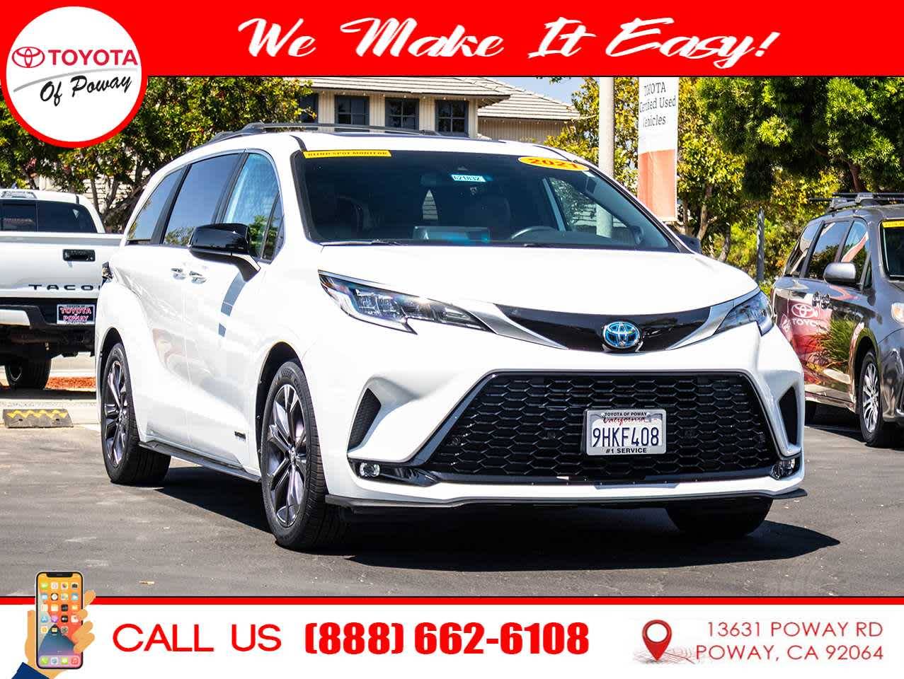 2021 Toyota Sienna XSE — Minivan — 47,047 mi — Poway, CA