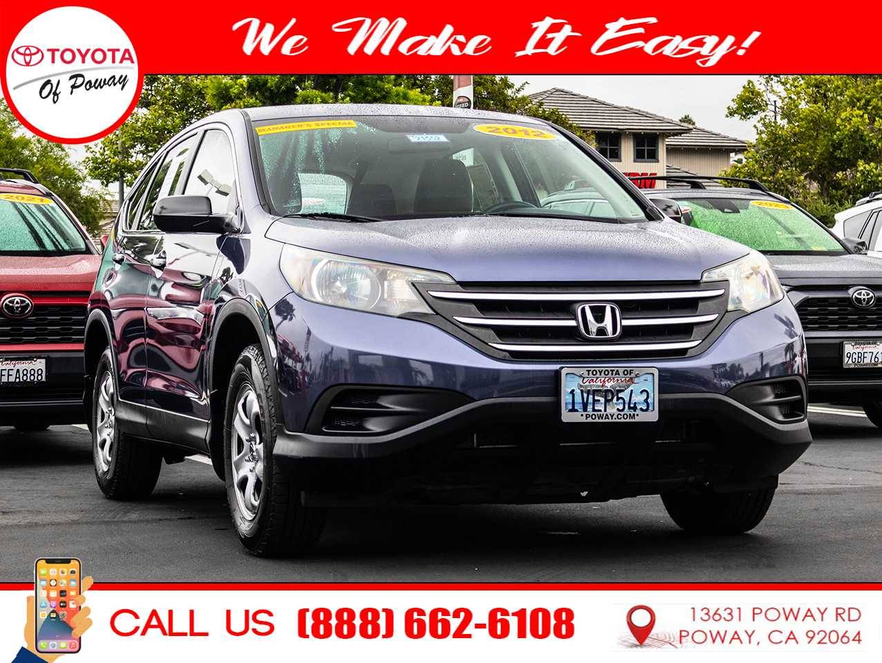 2012 Honda CR-V LX — SUV — 113,902 mi — Poway, CA