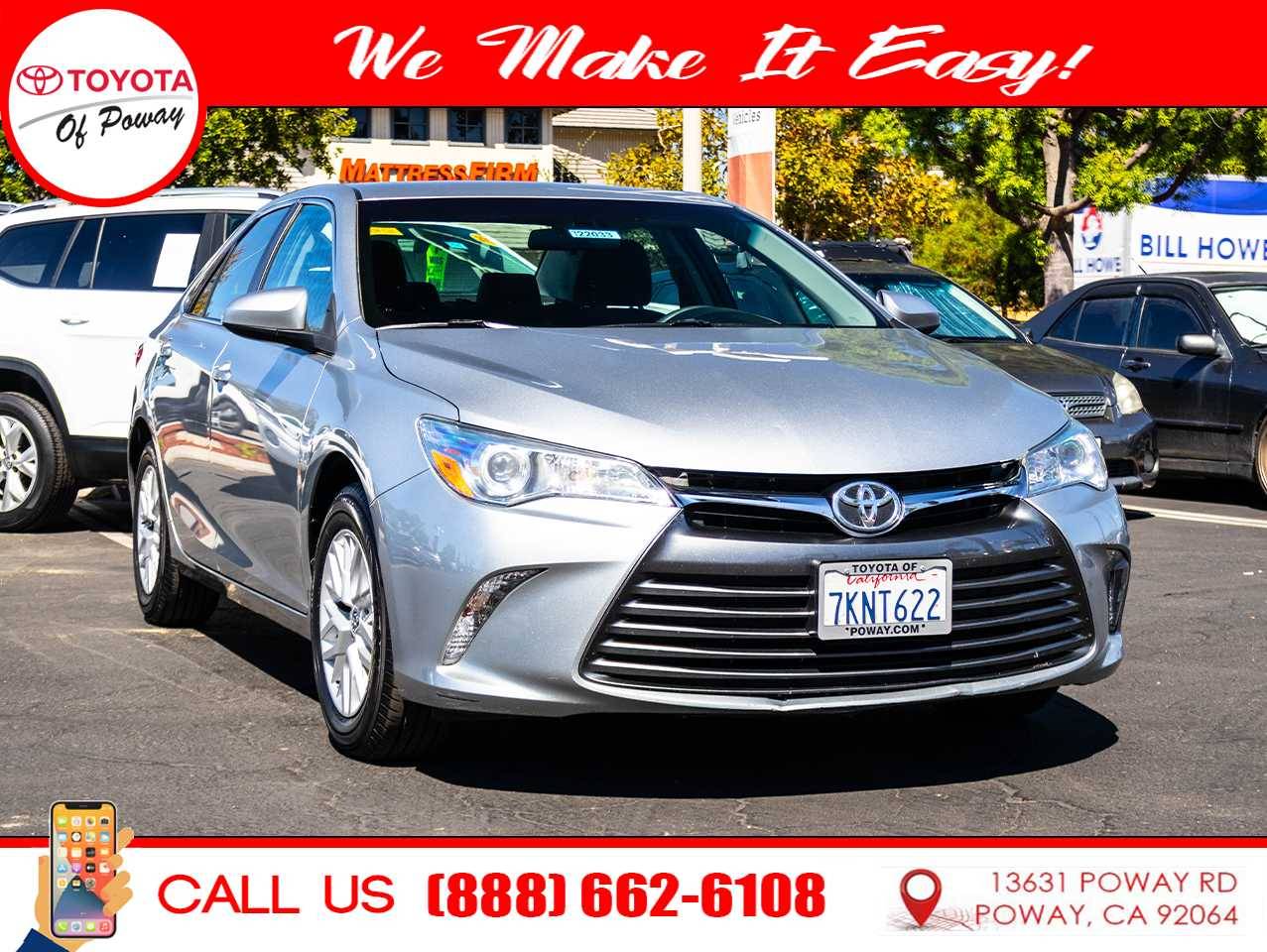 2016 Toyota Camry LE — Sedan — 51,861 mi — Poway, CA
