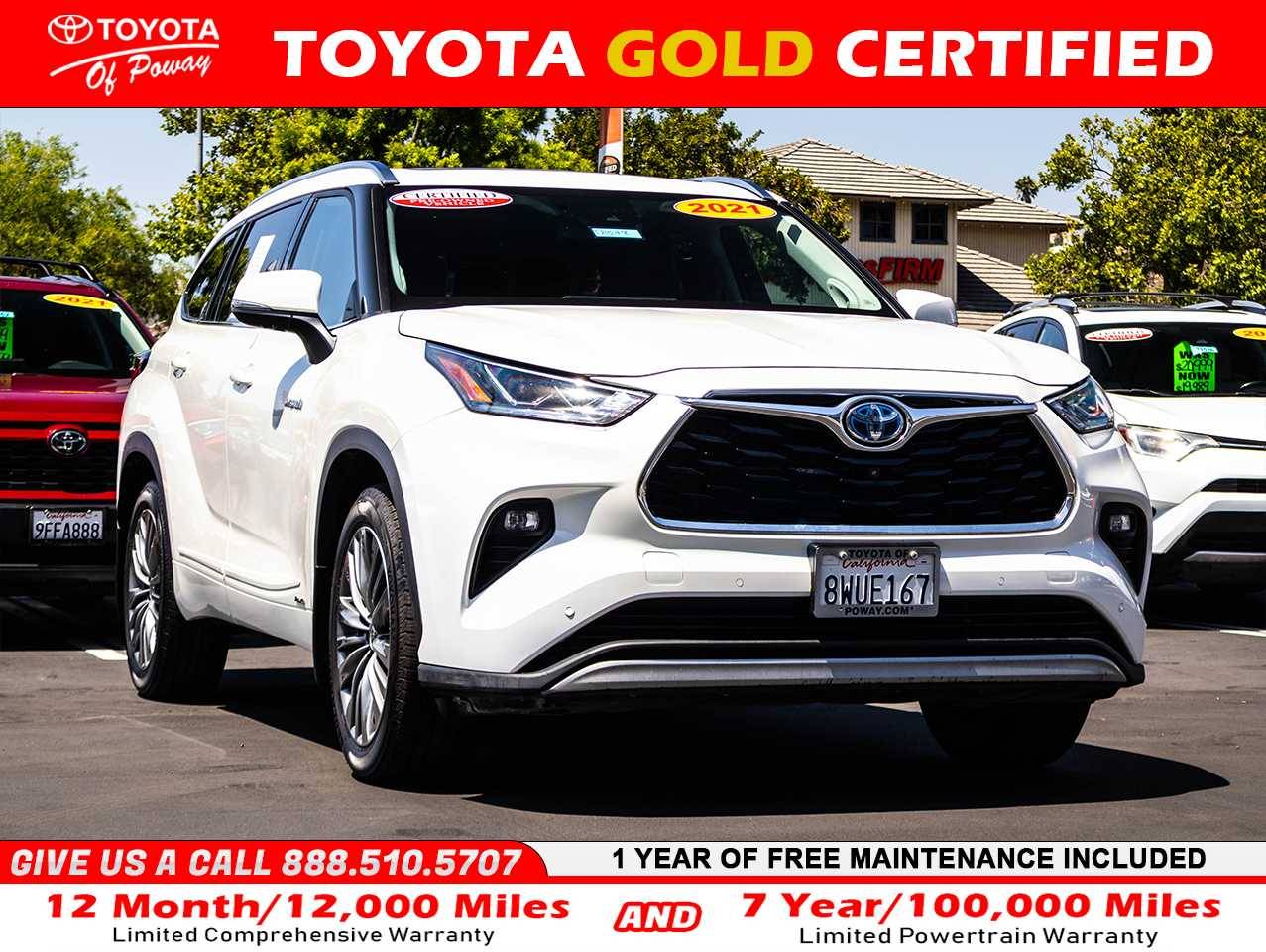 2021 Toyota Highlander Hybrid Platinum — SUV — 39,196 mi — Poway, CA