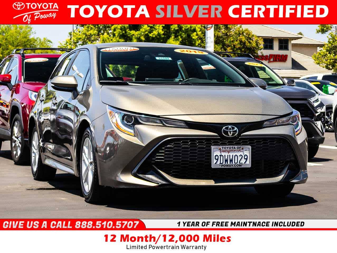 2019 Toyota Corolla Hatchback SE — Hatchback — 110,283 mi — Poway, CA