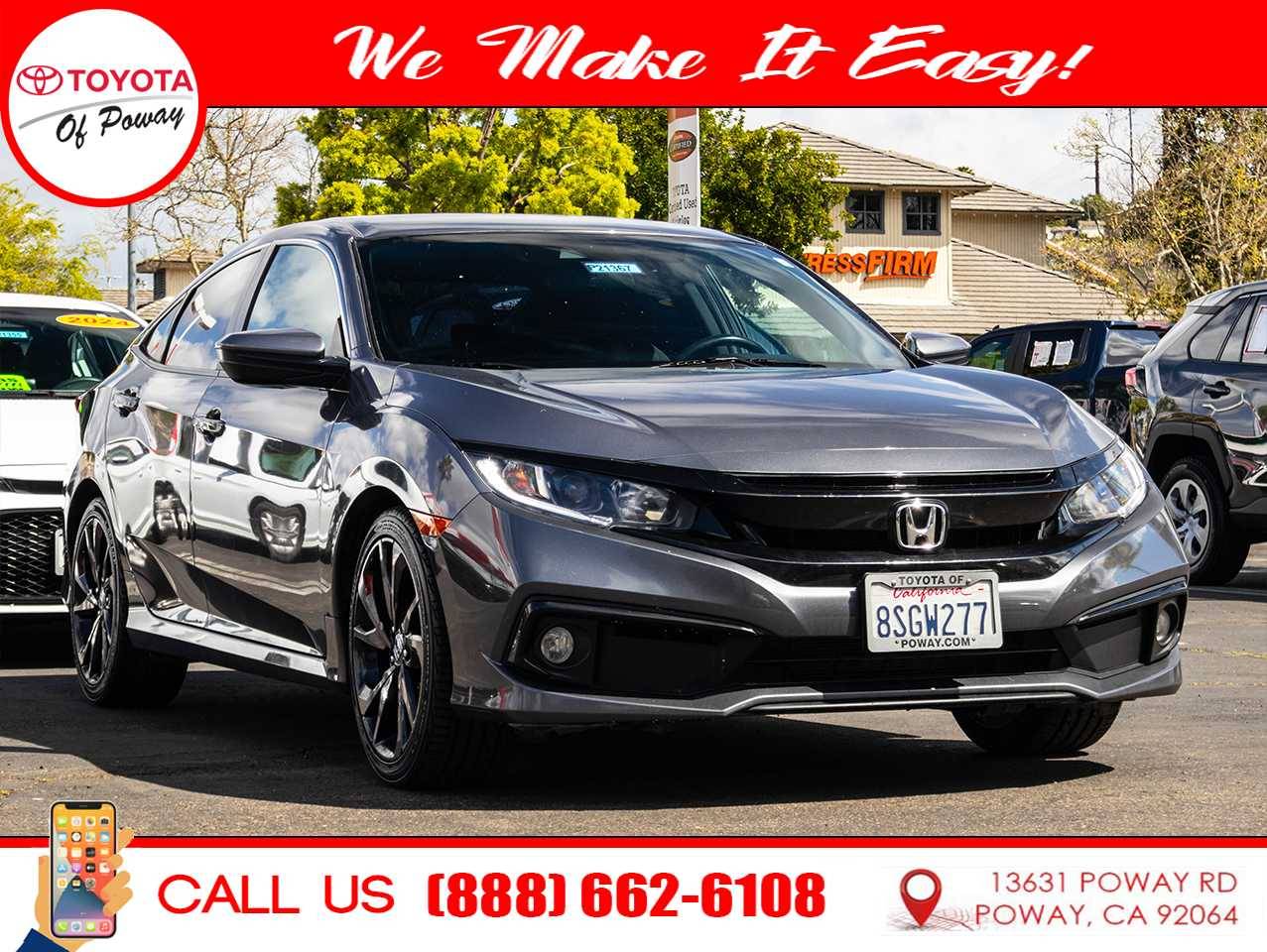 2020 Honda Civic Sport — Sedan — 106,055 mi — Poway, CA