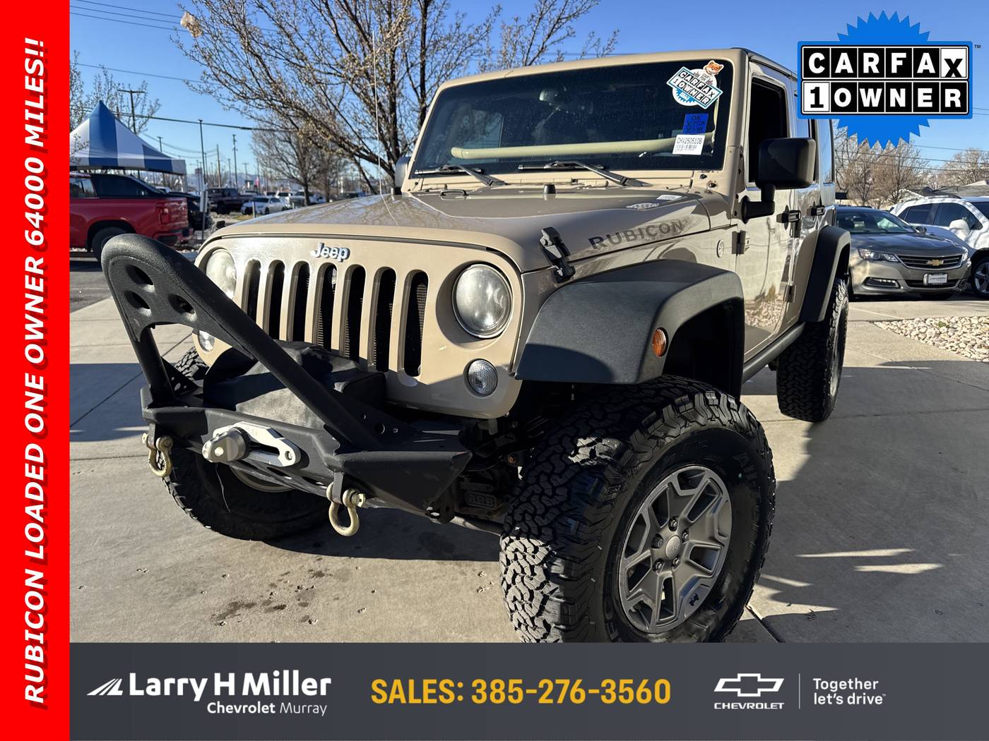 2016 Jeep Wrangler Rubicon — SUV — 64,648 mi — Murray, UT