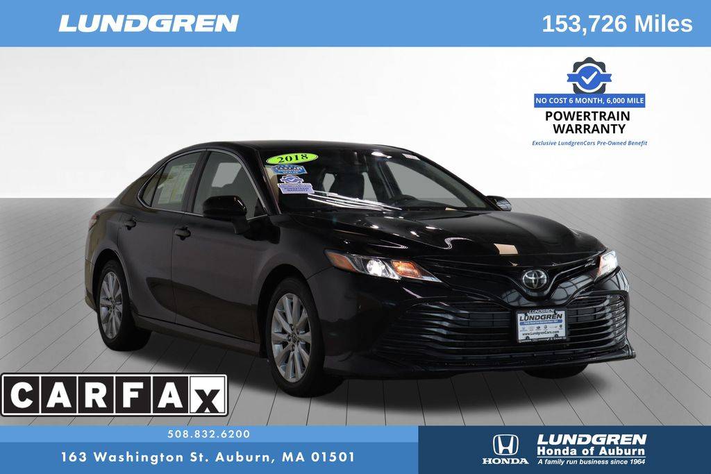 2018 Toyota Camry LE — Sedan — 153,698 mi — Auburn, MA
