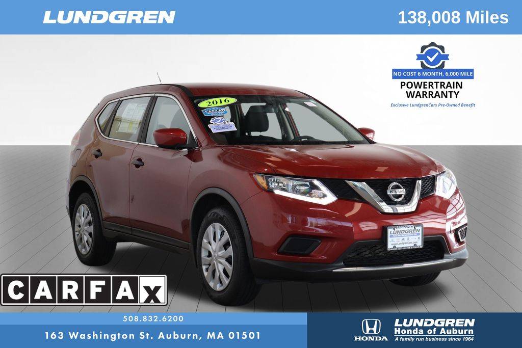 2016 Nissan Rogue S — SUV — 138,008 mi — Auburn, MA