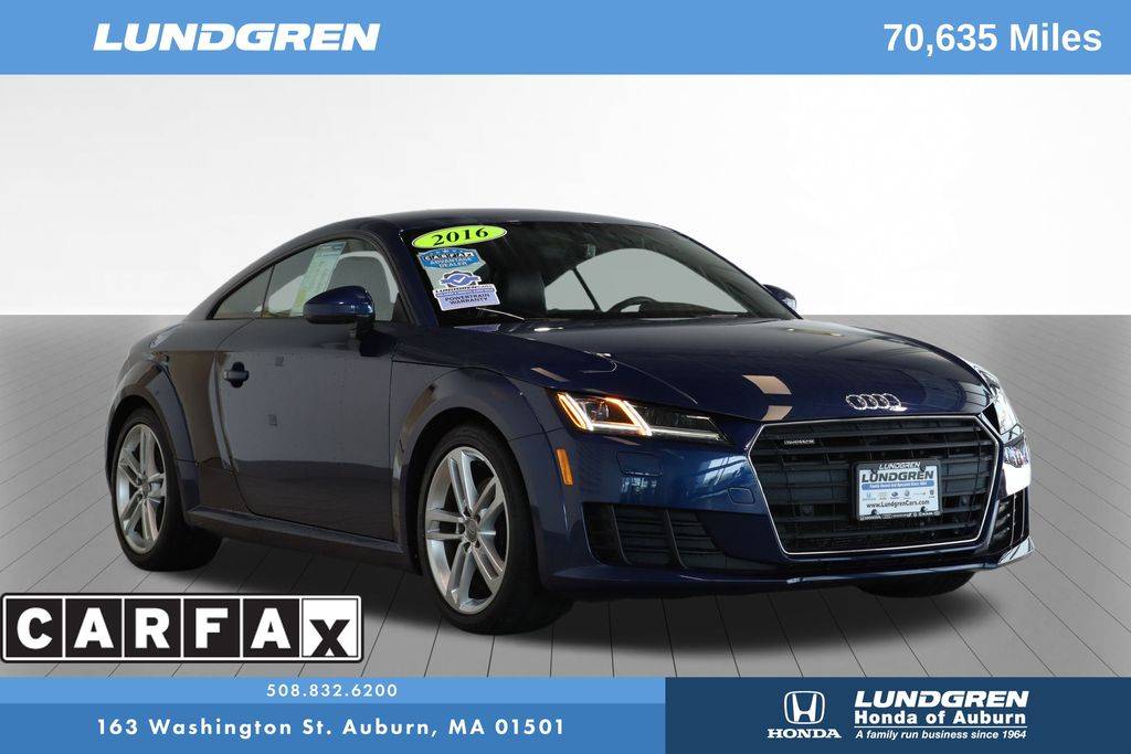 2016 Audi TT 2.0T — Coupe — 70,635 mi — Auburn, MA