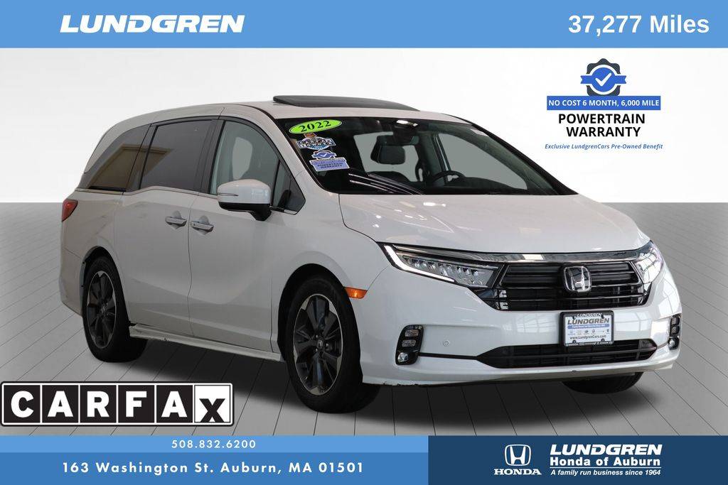 2022 Honda Odyssey Elite — Minivan — 37,136 mi — Auburn, MA