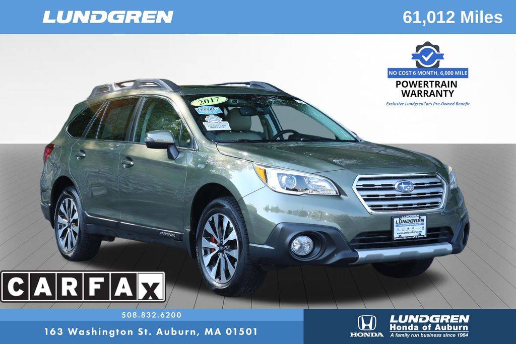2017 Subaru Outback 2.5i Limited — SUV — 61,012 mi — Auburn, MA