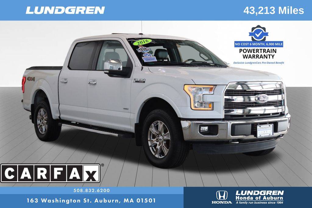 2016 Ford F-150 Lariat — Pickup Truck — 43,184 mi — Auburn, MA
