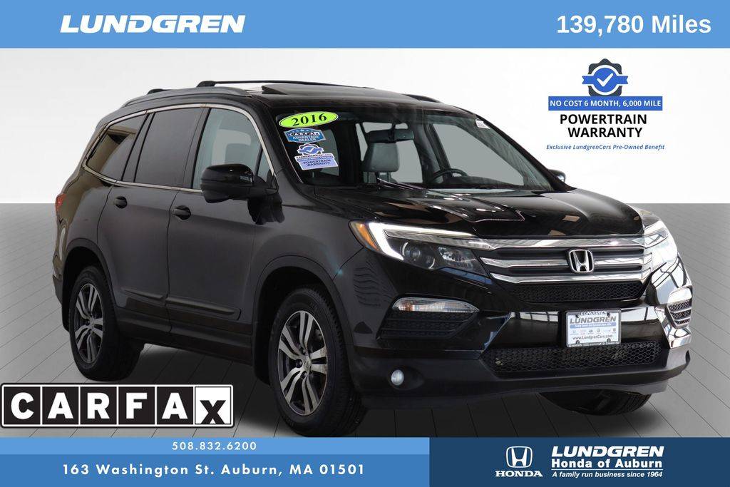 2016 Honda Pilot EX-L — SUV — 139,759 mi — Auburn, MA