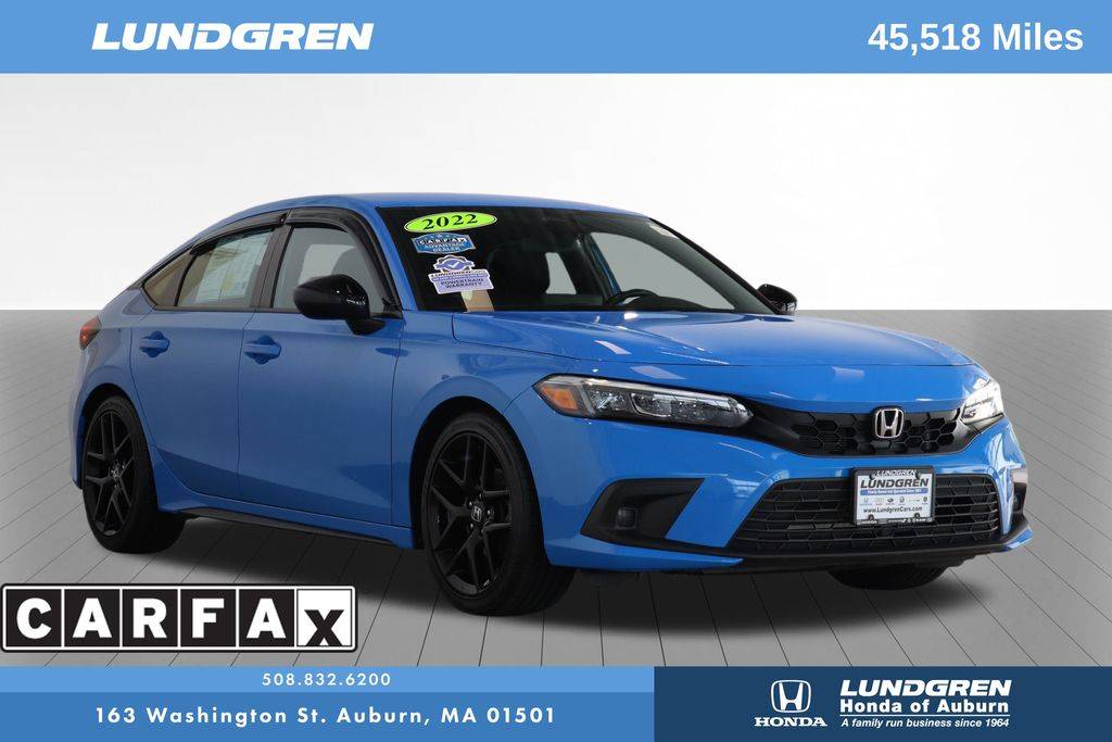 2022 Honda Civic Sport — Hatchback — 45,477 mi — Auburn, MA