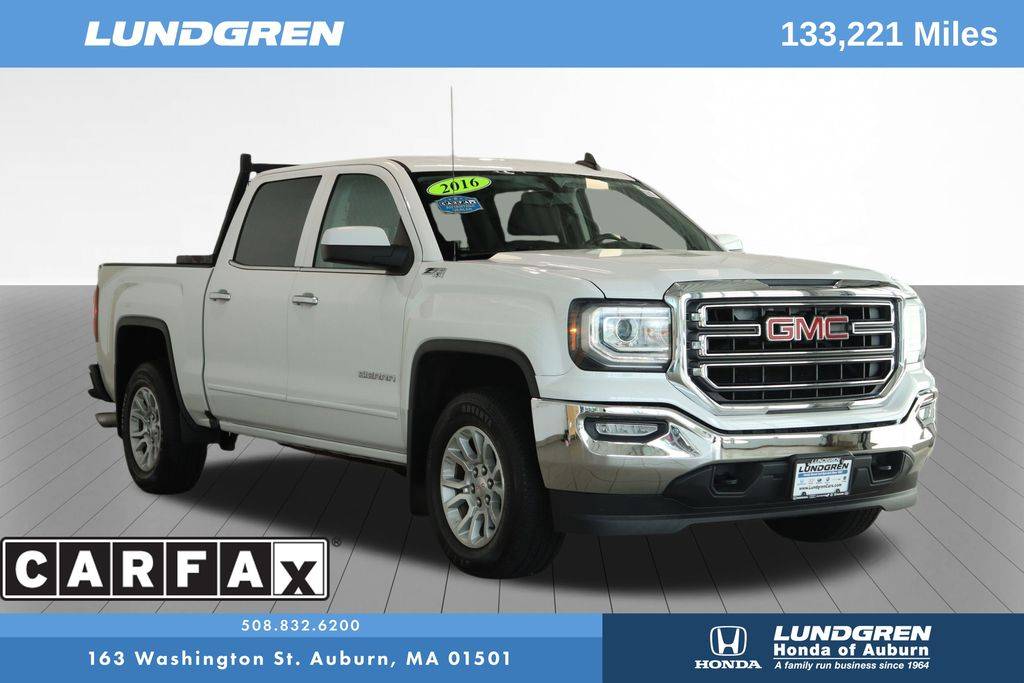 2016 GMC Sierra 1500 SLE — Pickup Truck — 133,221 mi — Auburn, MA
