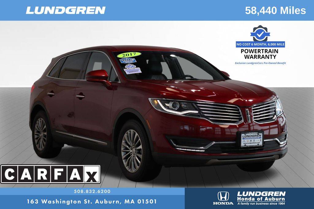 2017 Lincoln MKX Select — SUV — 58,440 mi — Auburn, MA