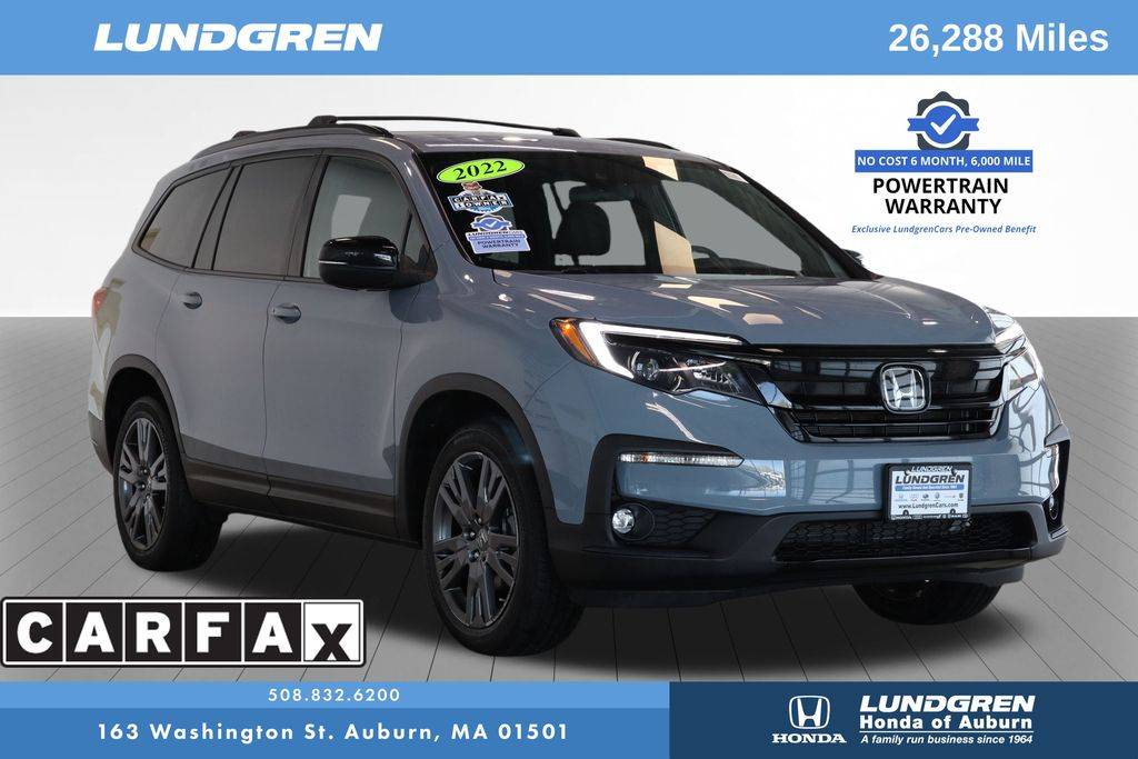 2022 Honda Pilot Sport — SUV — 26,288 mi — Auburn, MA