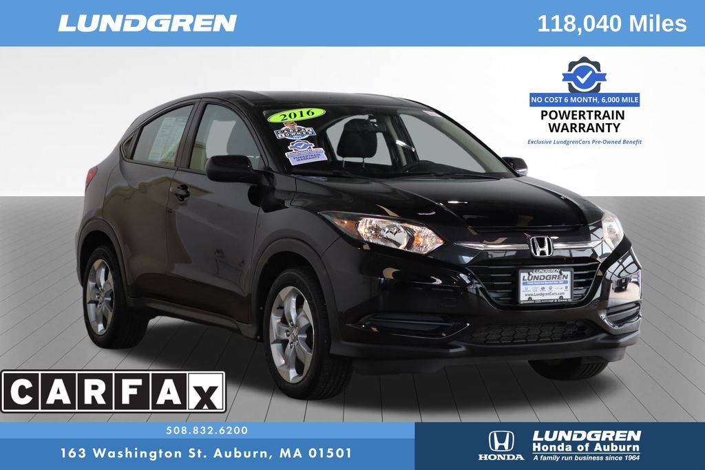 2016 Honda HR-V LX — SUV — 118,024 mi — Auburn, MA