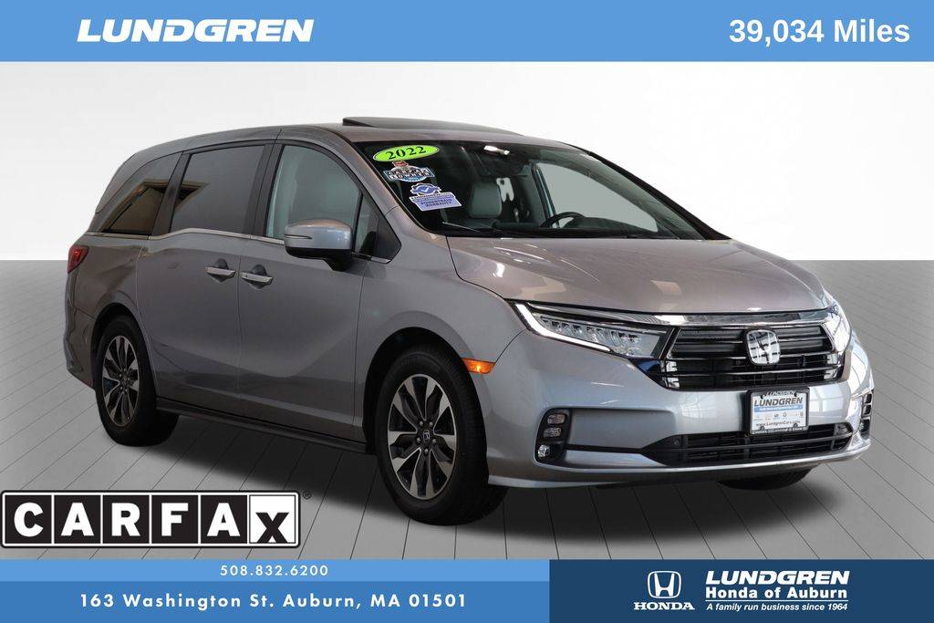 2022 Honda Odyssey EX-L — Minivan — 39,034 mi — Auburn, MA