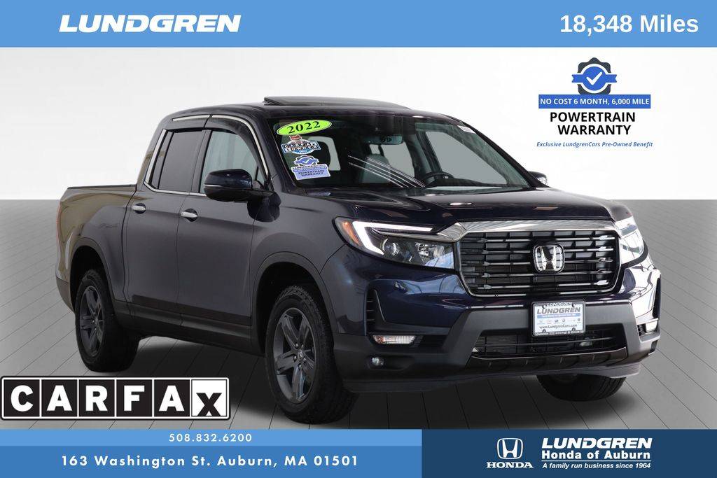 2022 Honda Ridgeline RTL-E — Pickup Truck — 17,969 mi — Auburn, MA