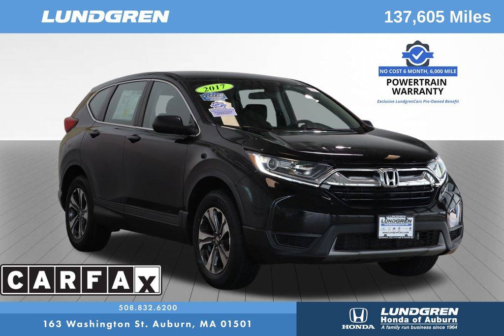 2017 Honda CR-V LX — SUV — 137,605 mi — Auburn, MA