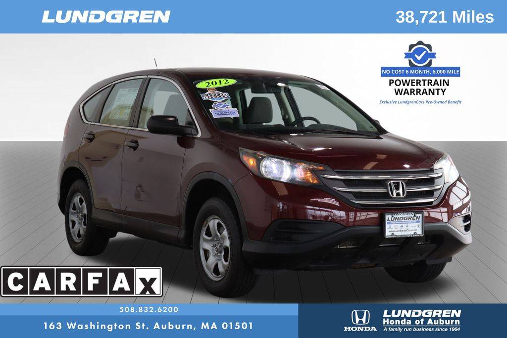 2012 Honda CR-V LX — SUV — 38,721 mi — Auburn, MA