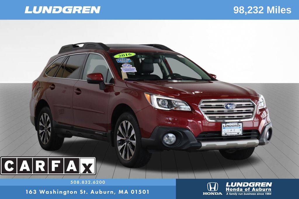 2016 Subaru Outback 2.5i Limited — SUV — 98,222 mi — Auburn, MA