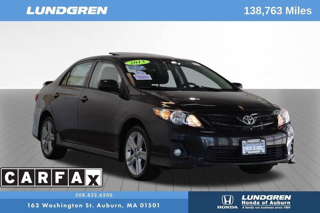 2013 Toyota Corolla S — Sedan — 138,688 mi — Auburn, MA