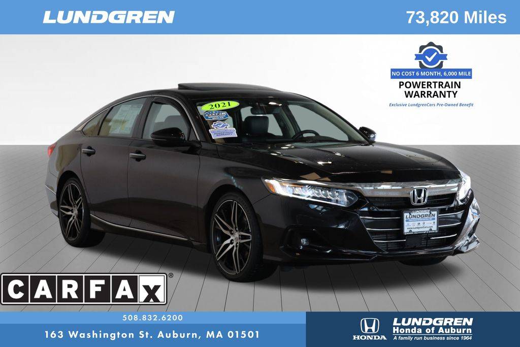 2021 Honda Accord Touring — Sedan — 73,820 mi — Auburn, MA