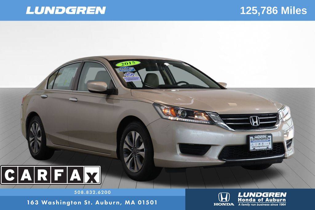 2015 Honda Accord LX — Sedan — 125,786 mi — Auburn, MA