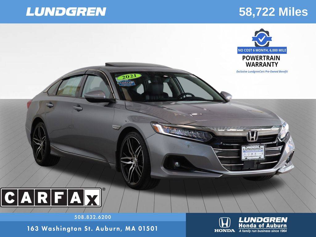 2021 Honda Accord Touring — Sedan — 58,722 mi — Auburn, MA
