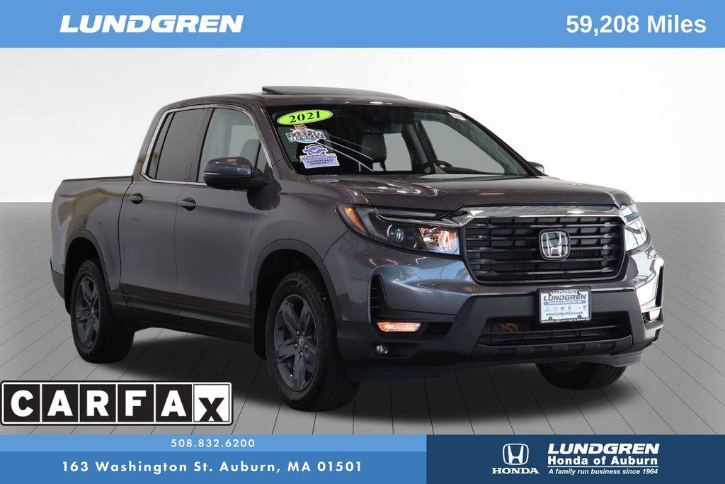 2021 Honda Ridgeline RTL — Pickup Truck — 59,205 mi — Auburn, MA