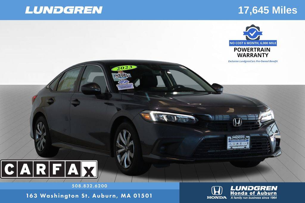 2023 Honda Civic LX — Sedan — 17,645 mi — Auburn, MA