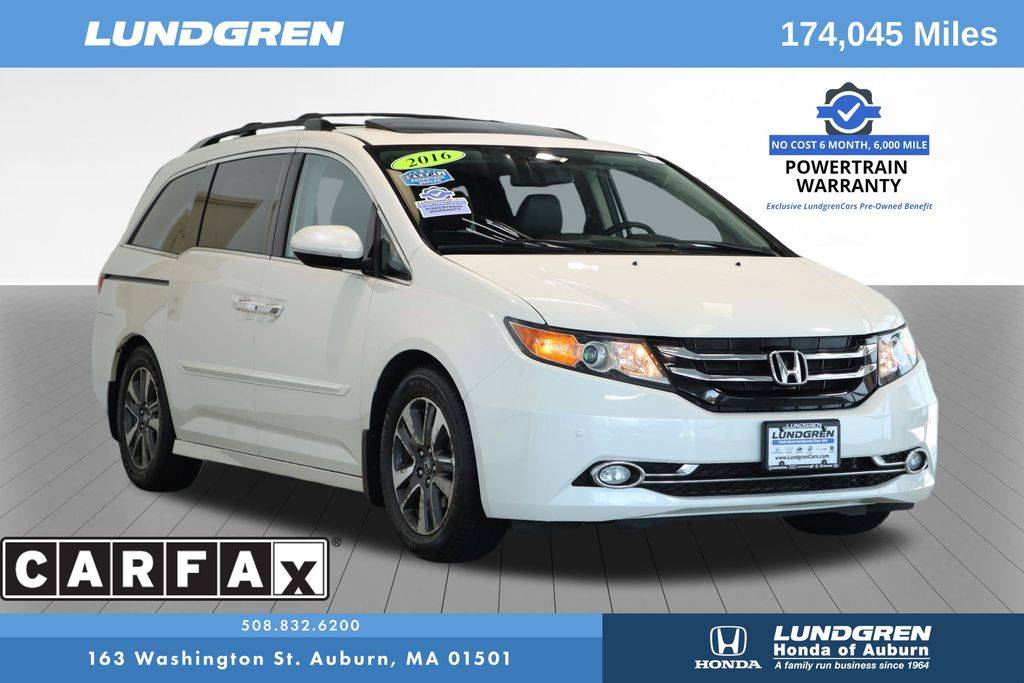 2016 Honda Odyssey Touring Elite — Minivan — 173,093 mi — Auburn, MA