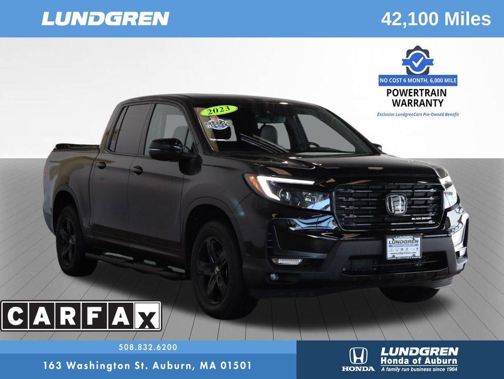 2023 Honda Ridgeline Black Edition — Pickup Truck — 42,100 mi — Auburn, MA