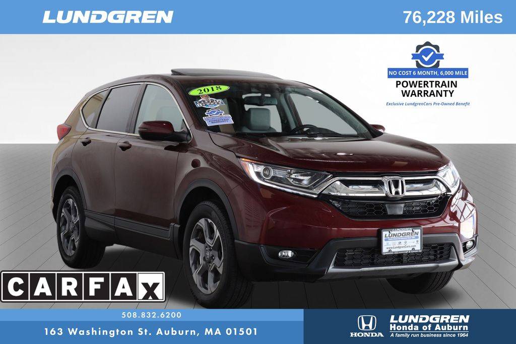 2018 Honda CR-V EX-L — SUV — 76,051 mi — Auburn, MA
