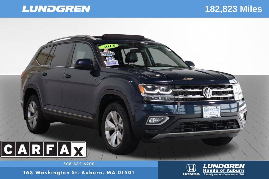 2018 Volkswagen Atlas SEL — SUV — 182,823 mi — Auburn, MA
