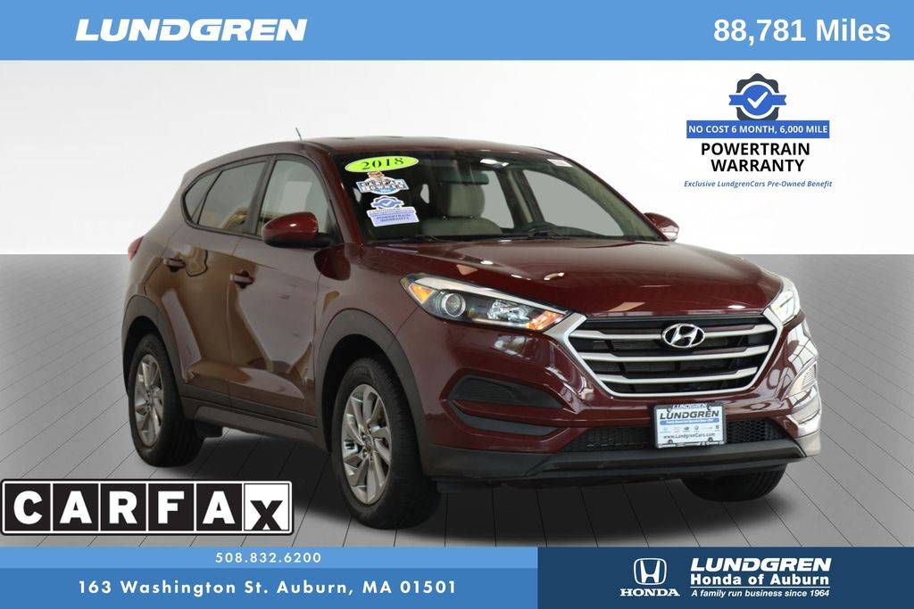 2018 Hyundai Tucson SE — SUV — 88,781 mi — Auburn, MA